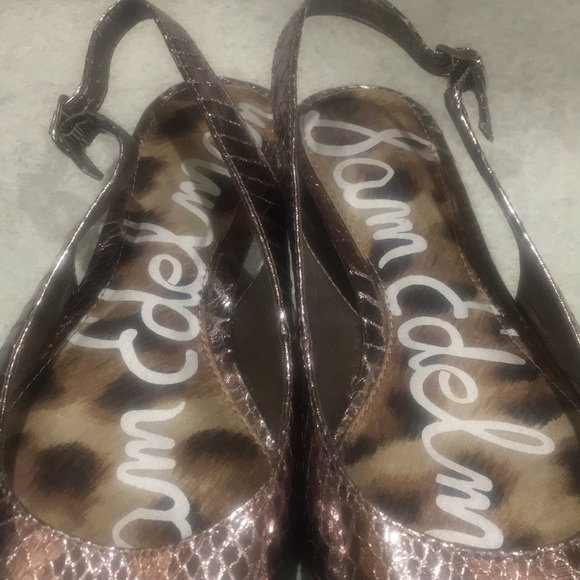 ❤️Sam Edelman metallic slingback flat size 7.5 - Picture 11 of 16